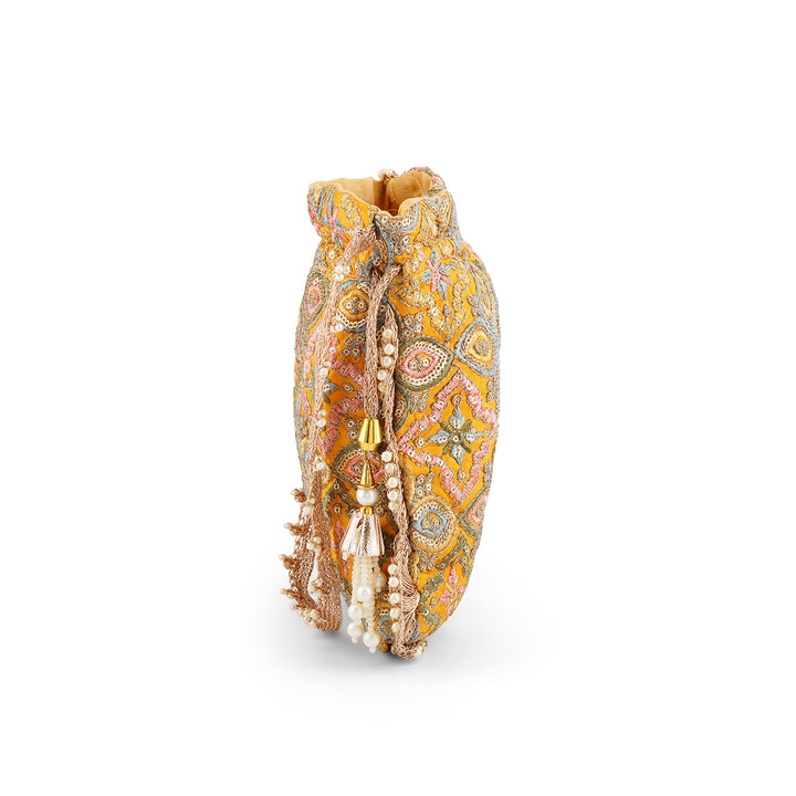 Manohari Mustard Potli Bag