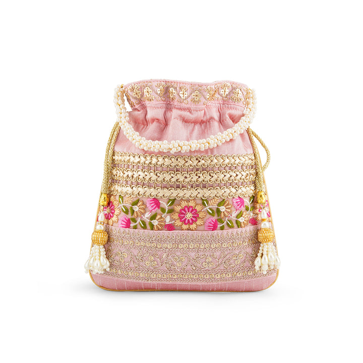 Adha Ishq Pink Potli Bag