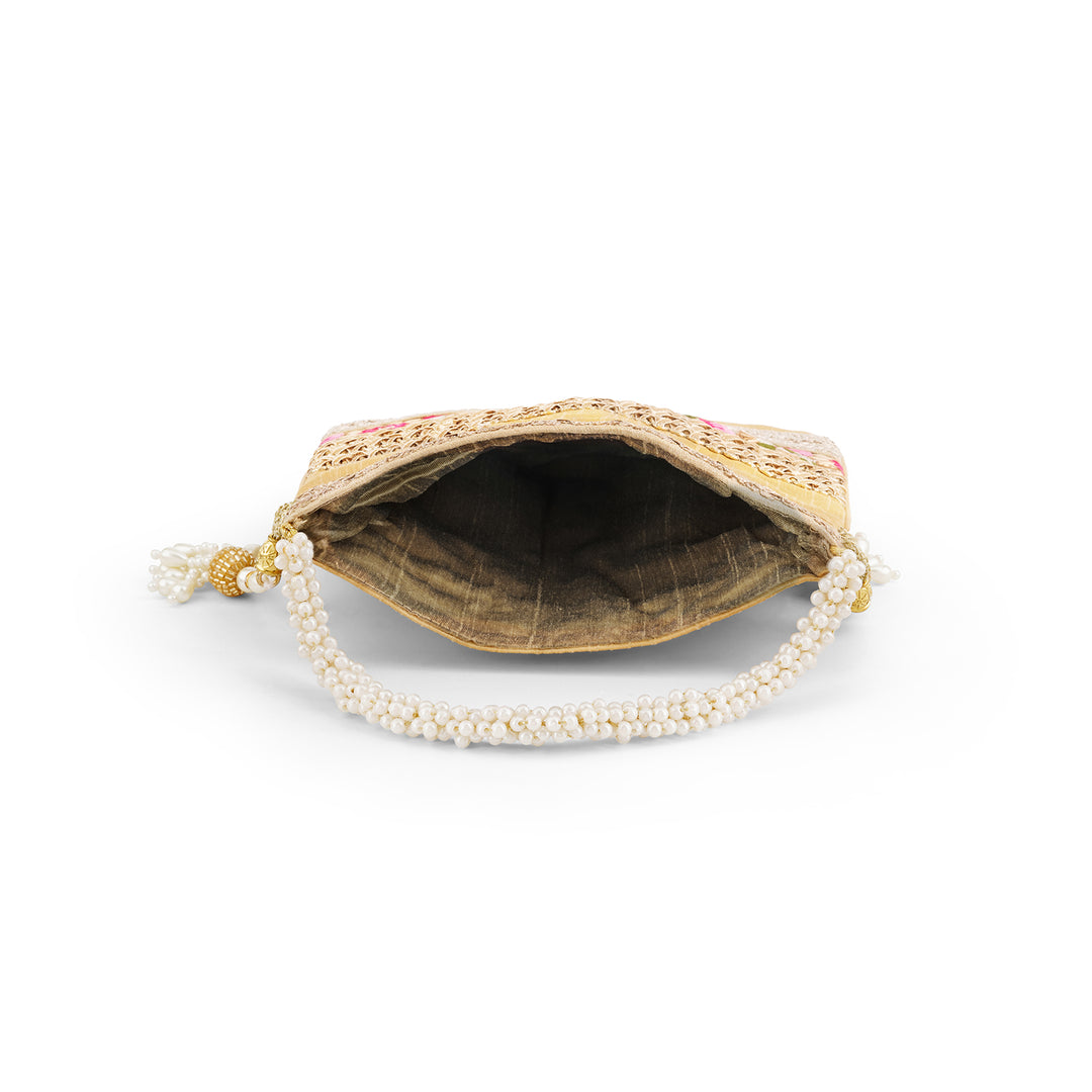 Adha Ishq Gold Potli Bag
