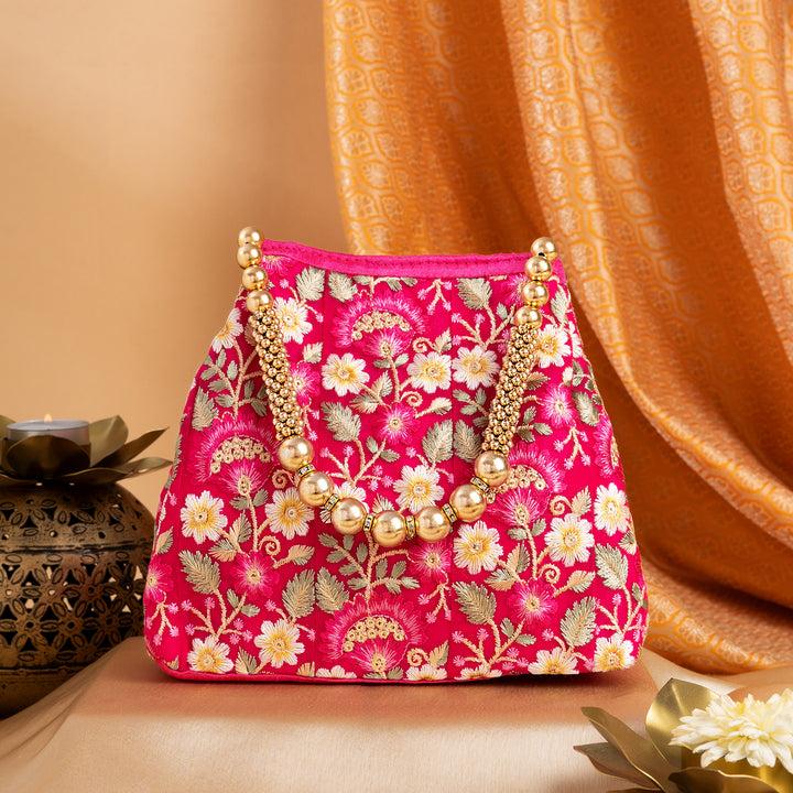 Rang Rasiya Pink Potli Bag