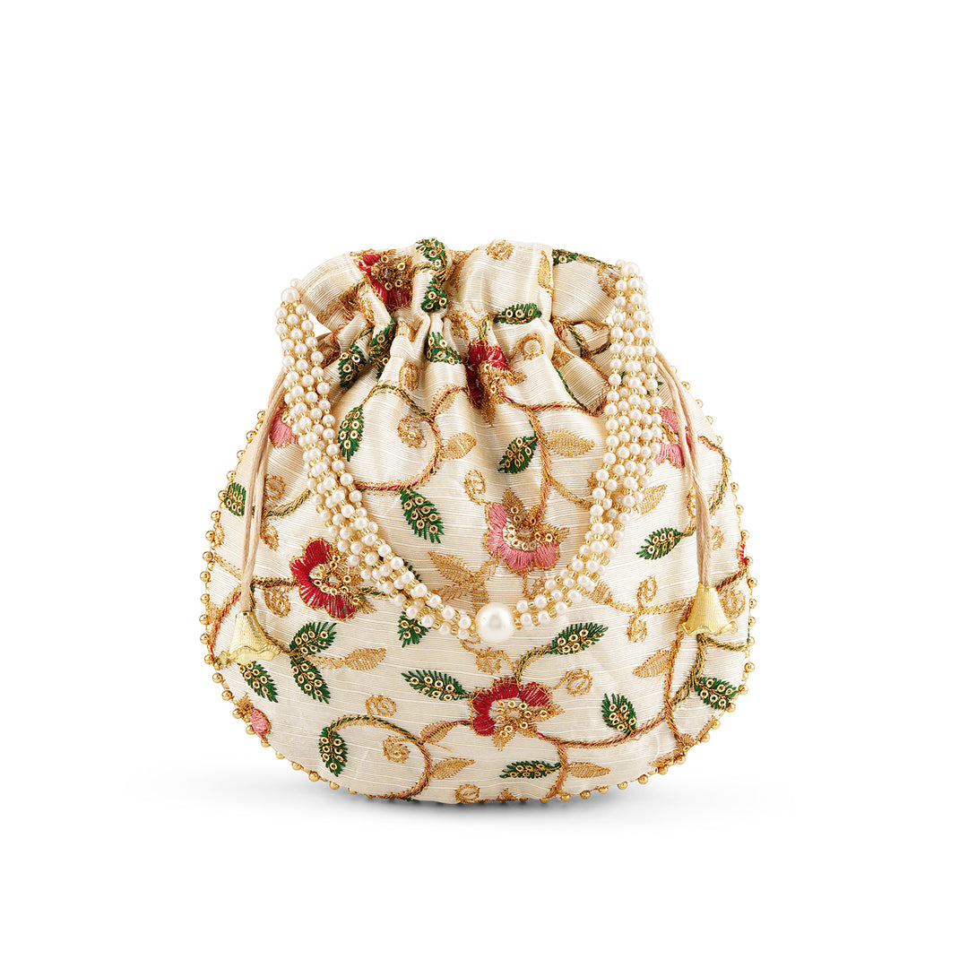 Kesariya Multicoloured Potli Bag