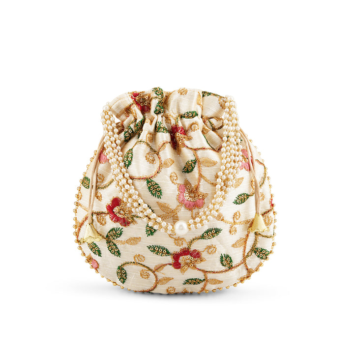 Kesariya Multicoloured Potli Bag