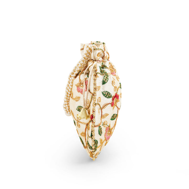 Kesariya Multicoloured Potli Bag
