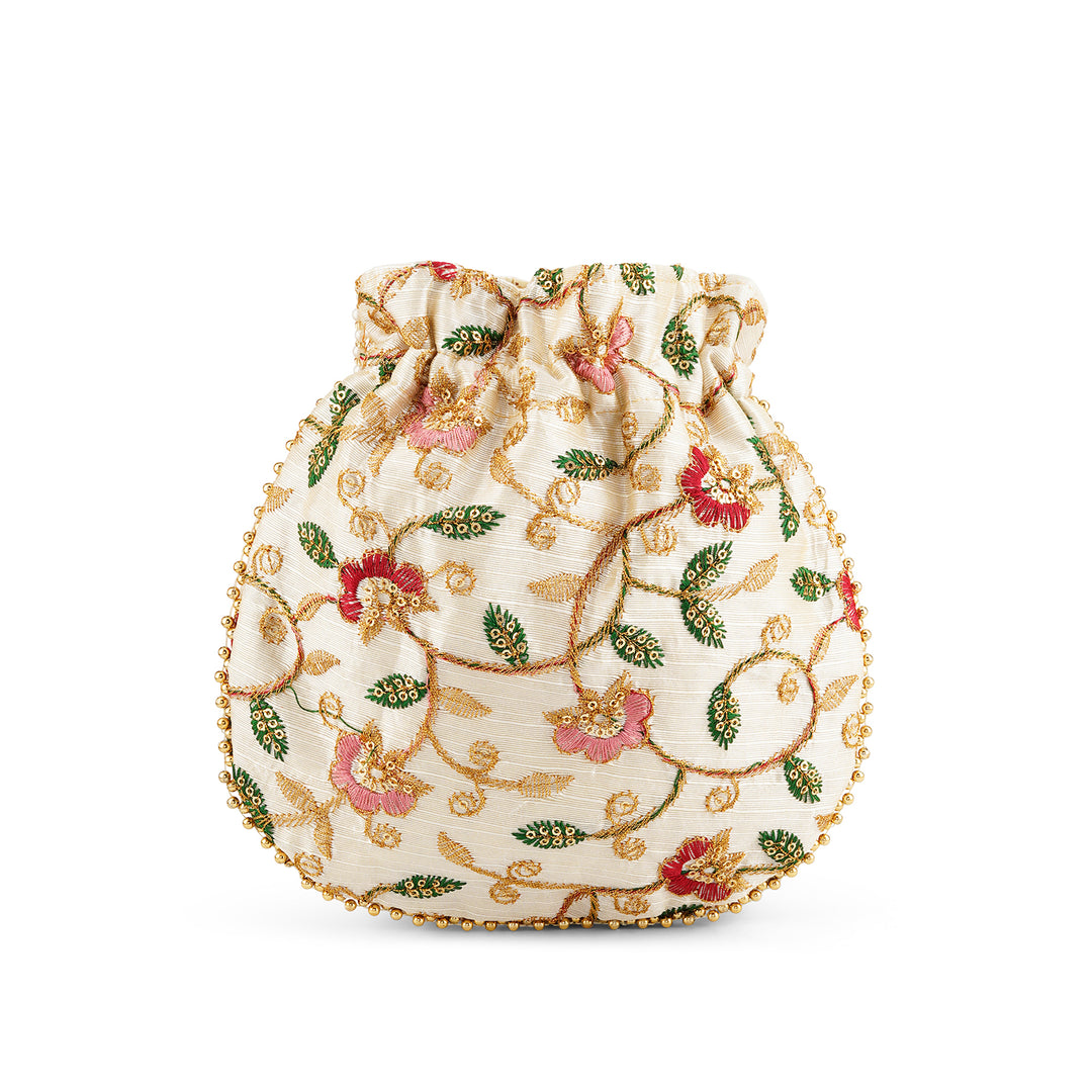Kesariya Multicoloured Potli Bag