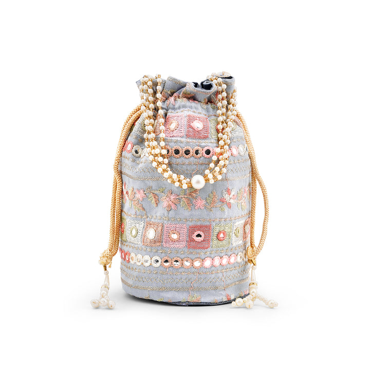 Rangisari Grey Potli bag
