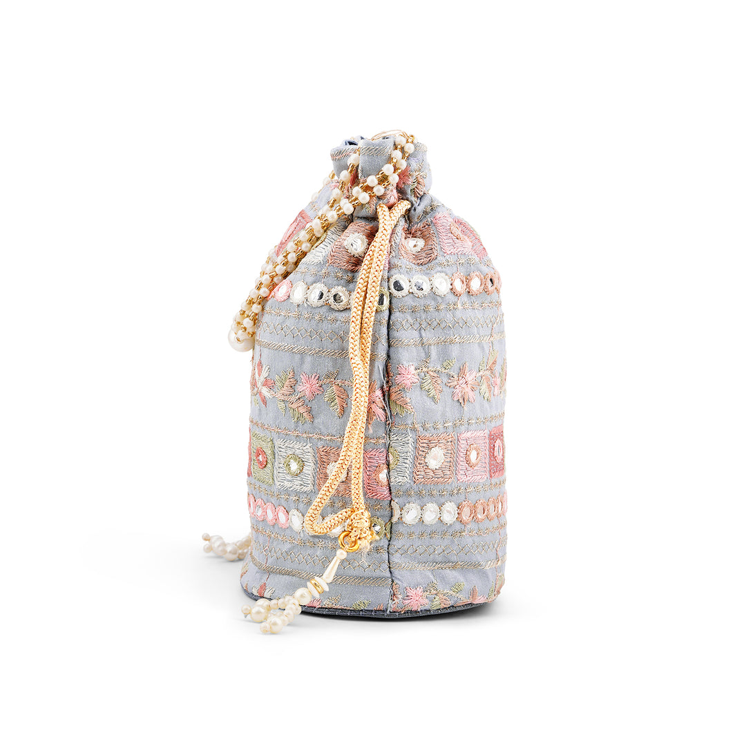 Rangisari Grey Potli bag