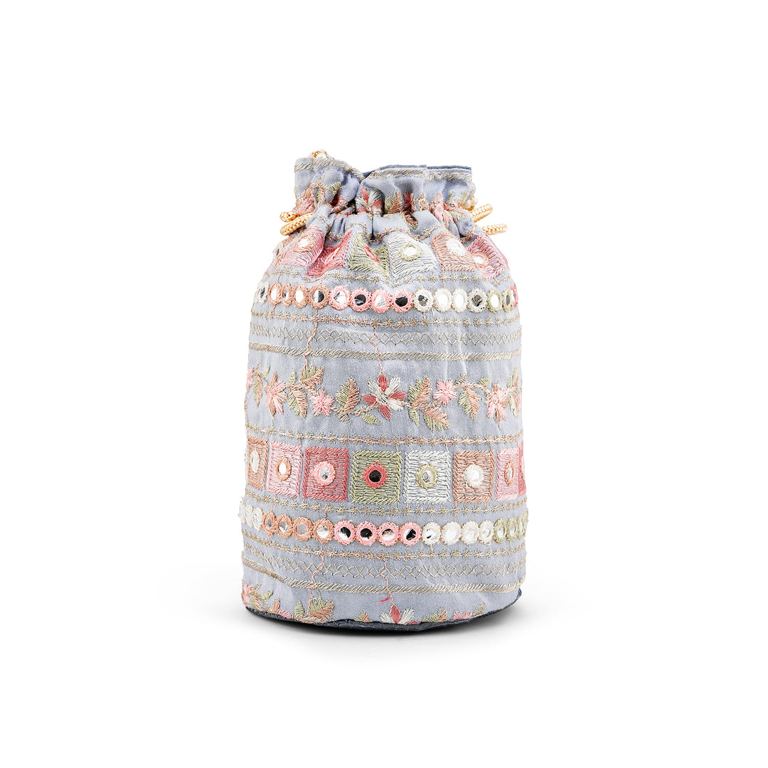 Rangisari Grey Potli bag