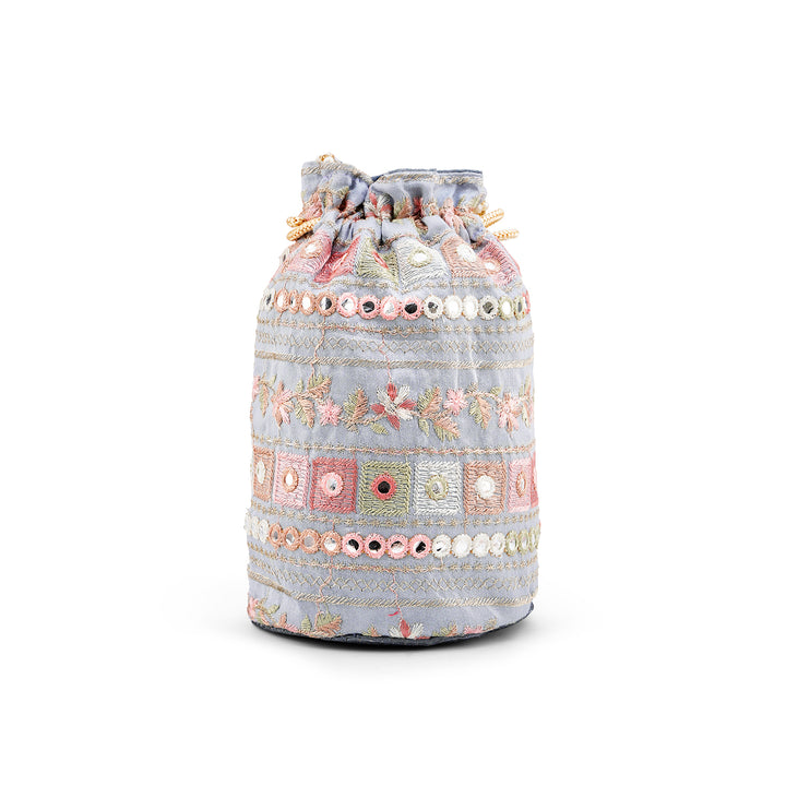 Rangisari Grey Potli bag