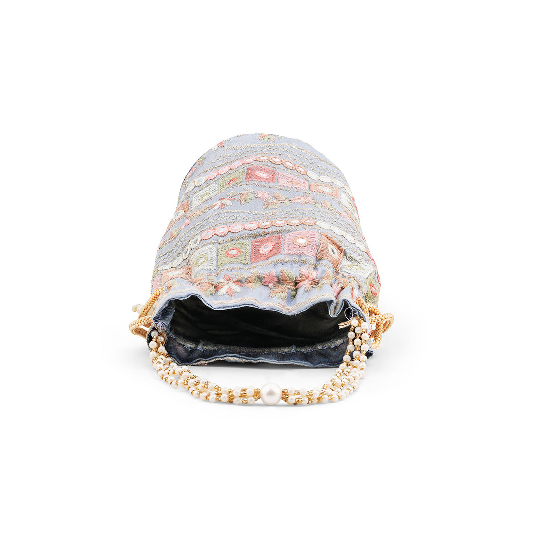 Rangisari Grey Potli bag