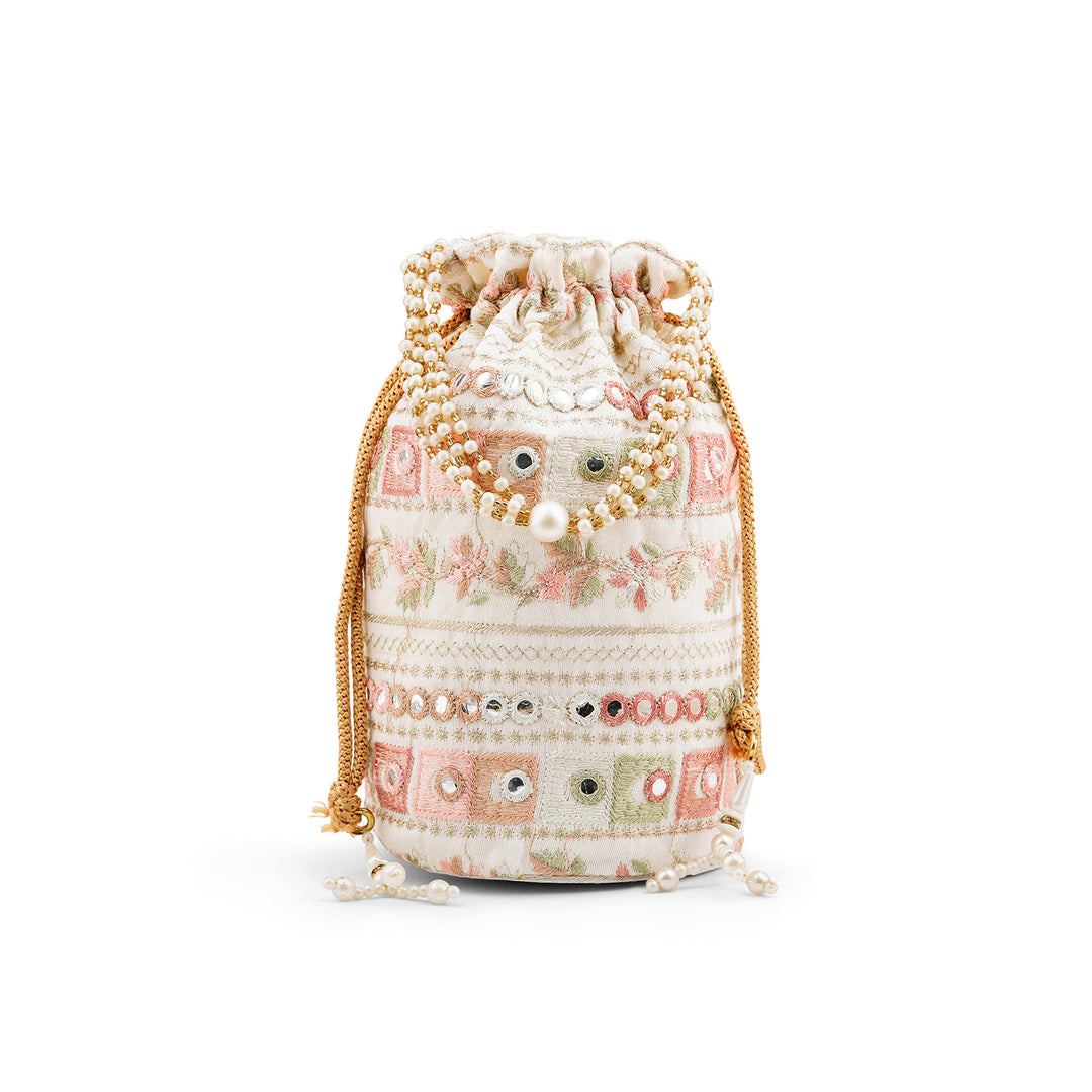 Rangisari Off White Potli bag