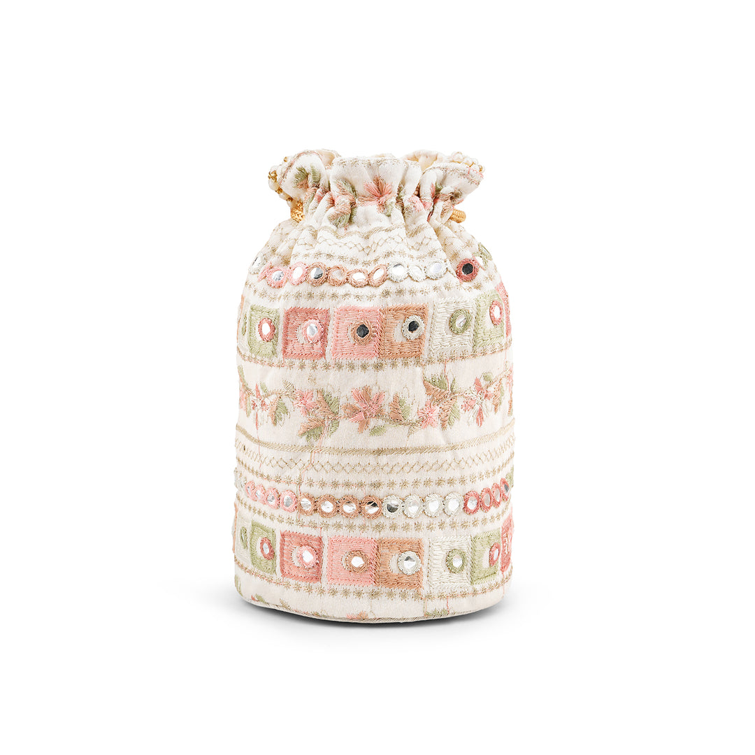 Rangisari Off White Potli bag