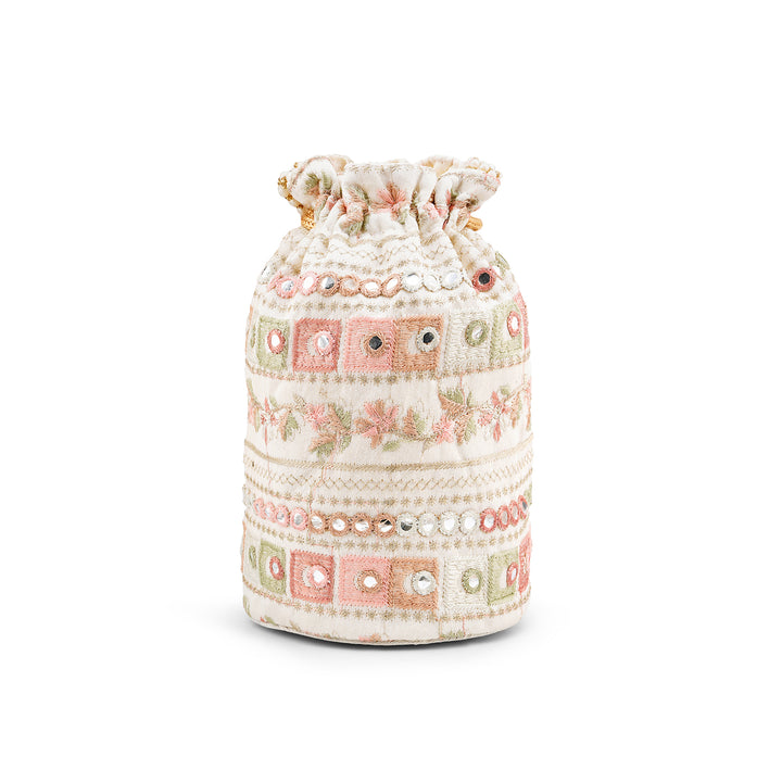 Rangisari Off White Potli bag