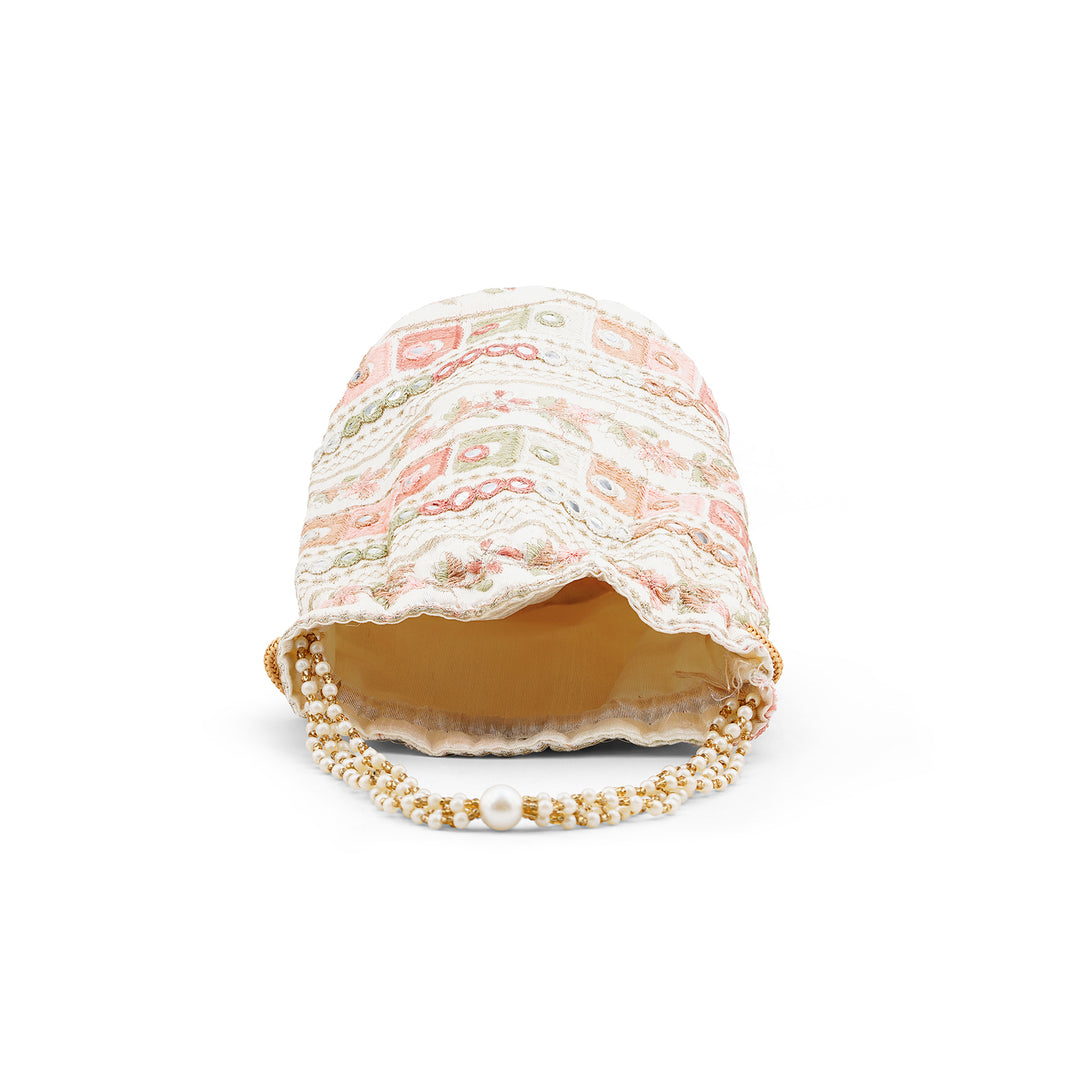 Rangisari Off White Potli bag