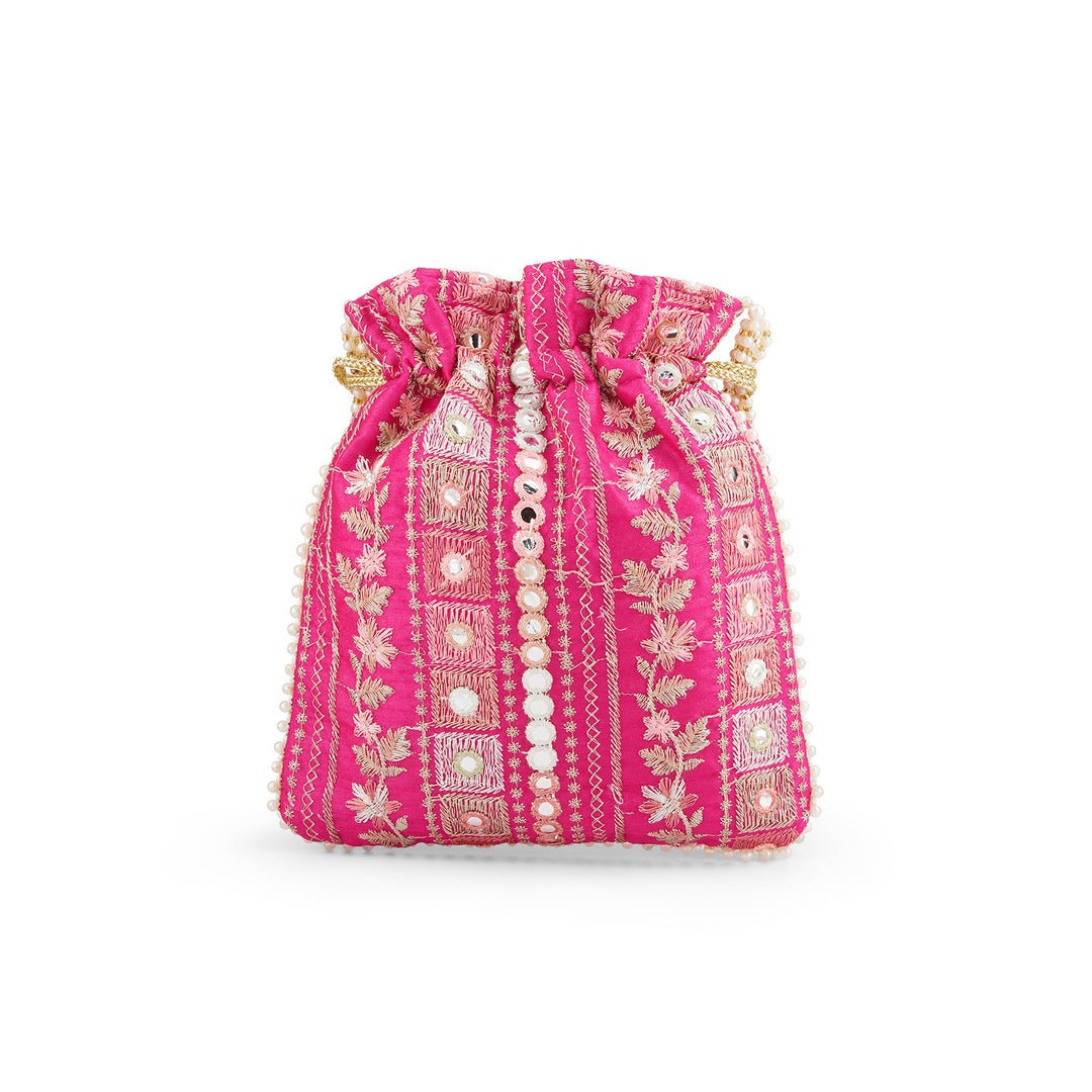 Yeh Sama Dark Pink Potli Bag
