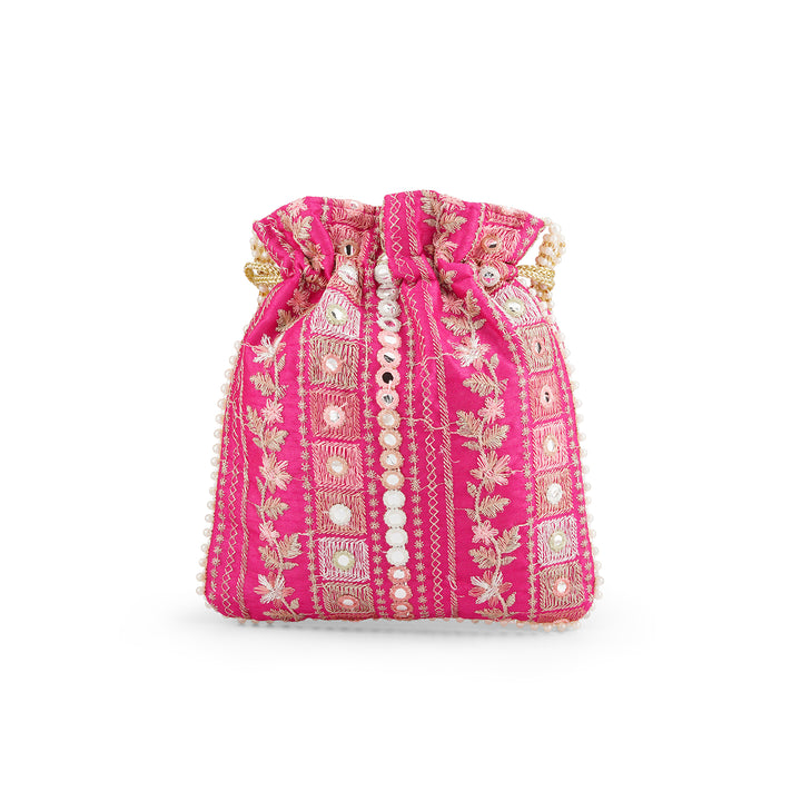 Yeh Sama Dark Pink Potli Bag