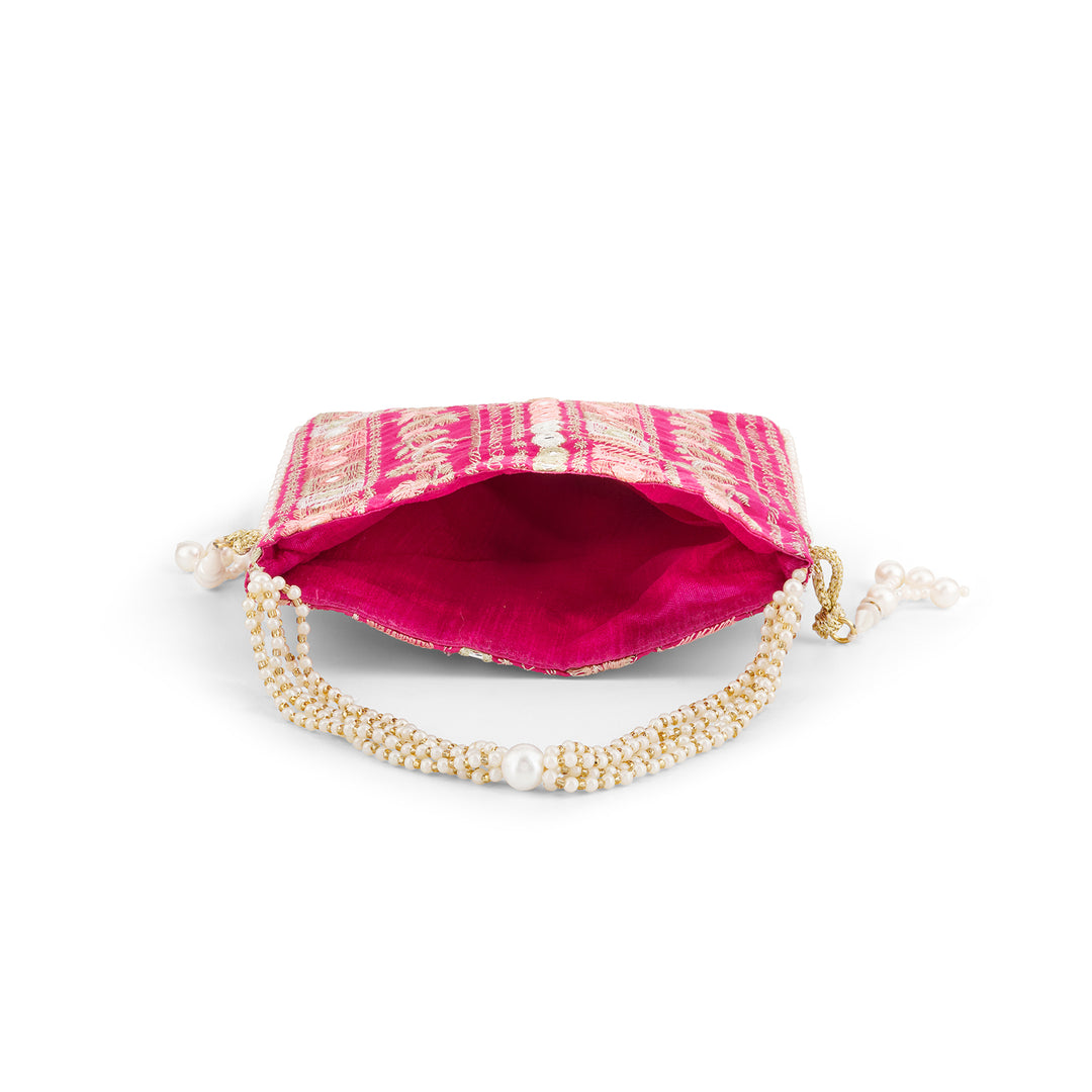 Yeh Sama Dark Pink Potli Bag