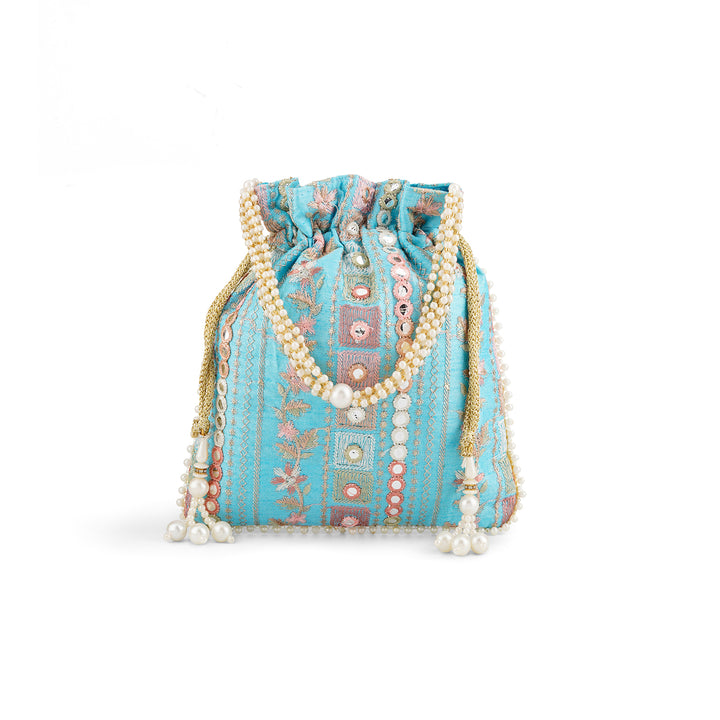 Yeh Sama Blue Potli Bag
