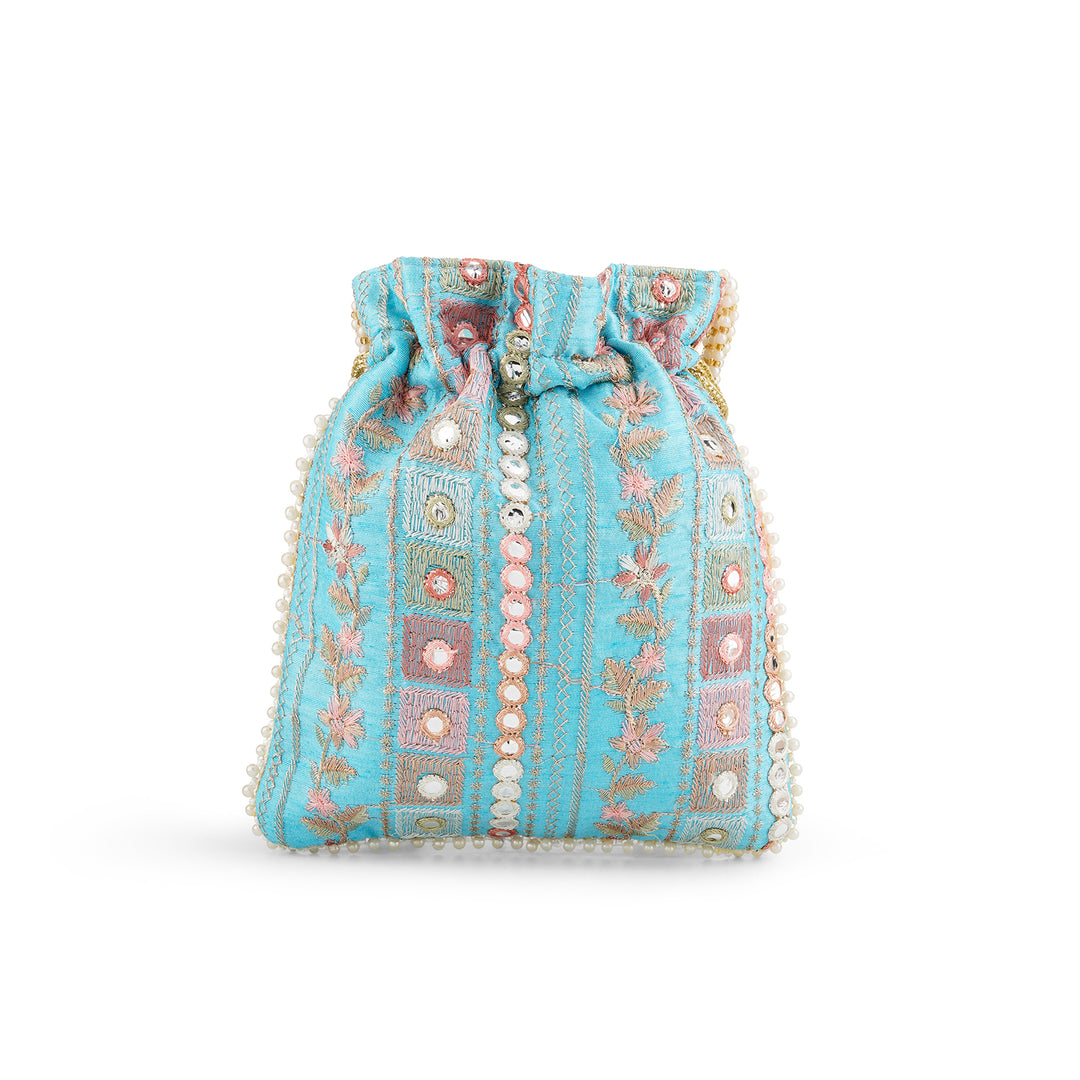 Yeh Sama Blue Potli Bag