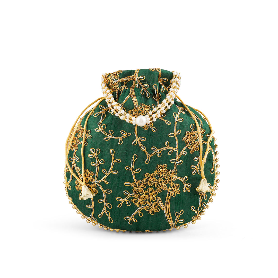 Yeh Haseen Vadiyan Green Potli Bag