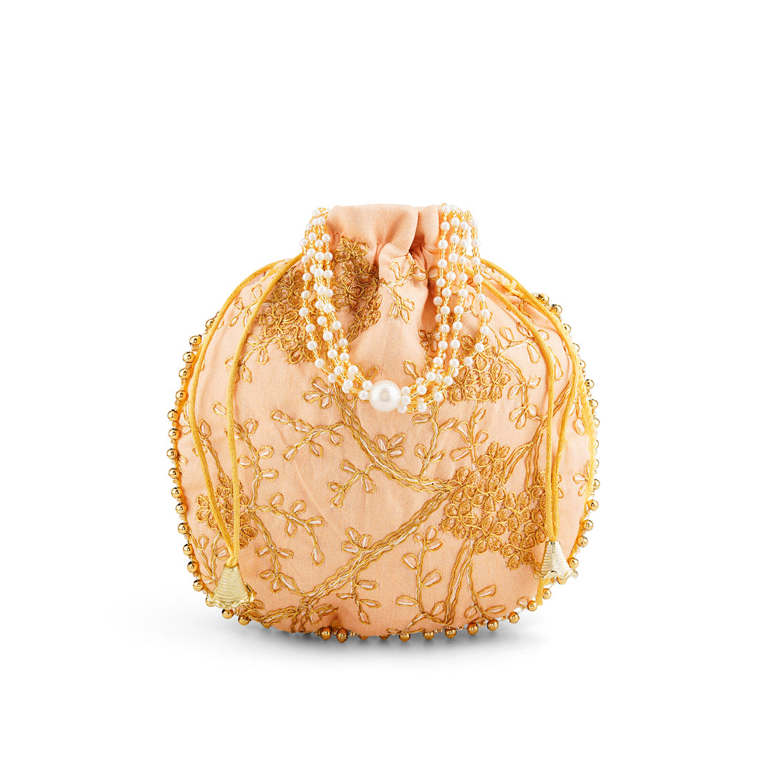 Yeh Haseen Vadiyan Cream Potli Bag