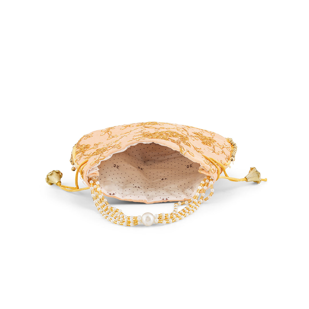 Yeh Haseen Vadiyan Cream Potli Bag