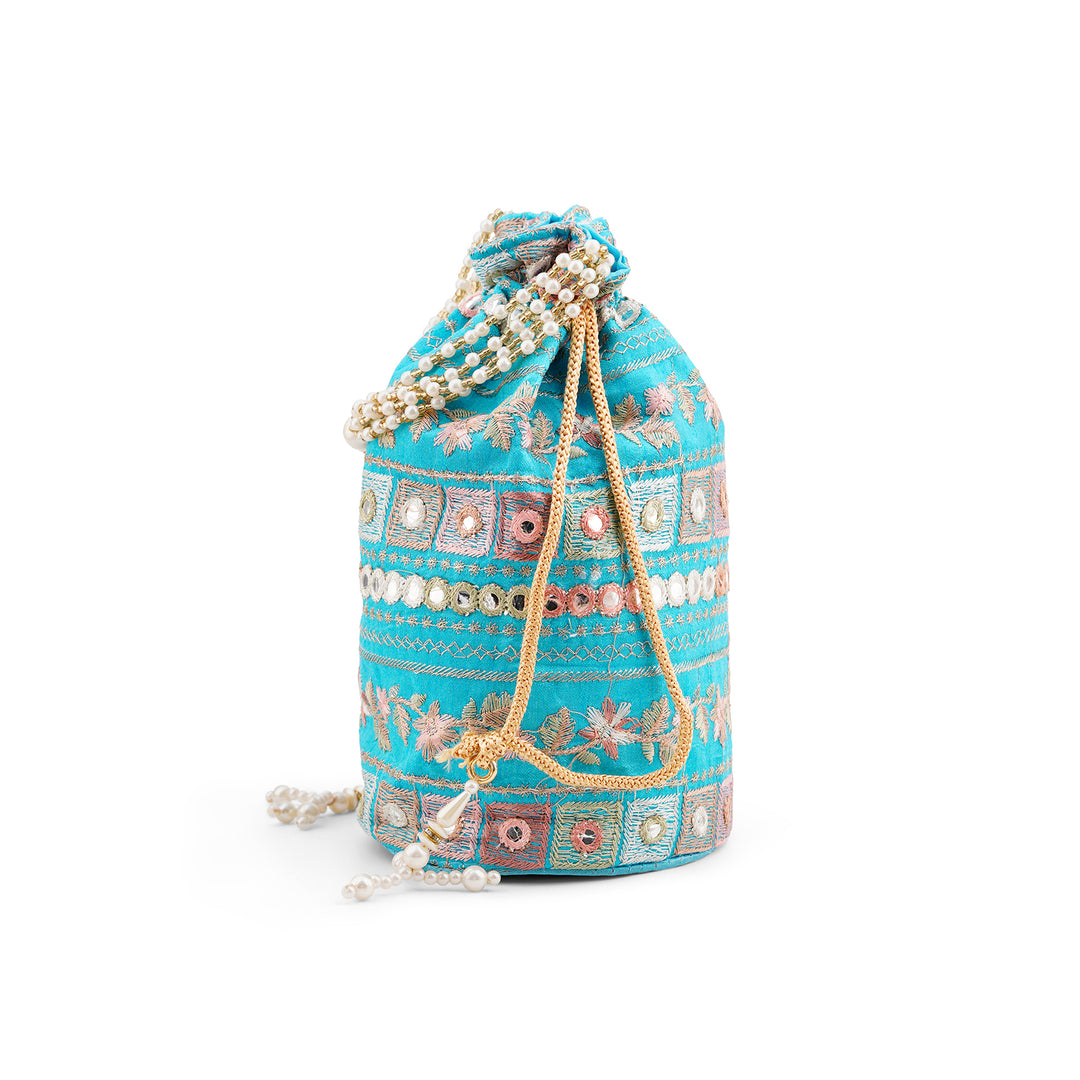 Rangisari Aasmani Potli bag