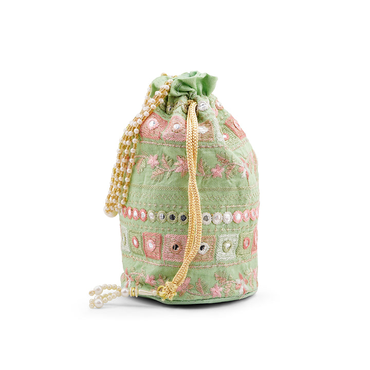 Rangisari Pista Potli bag