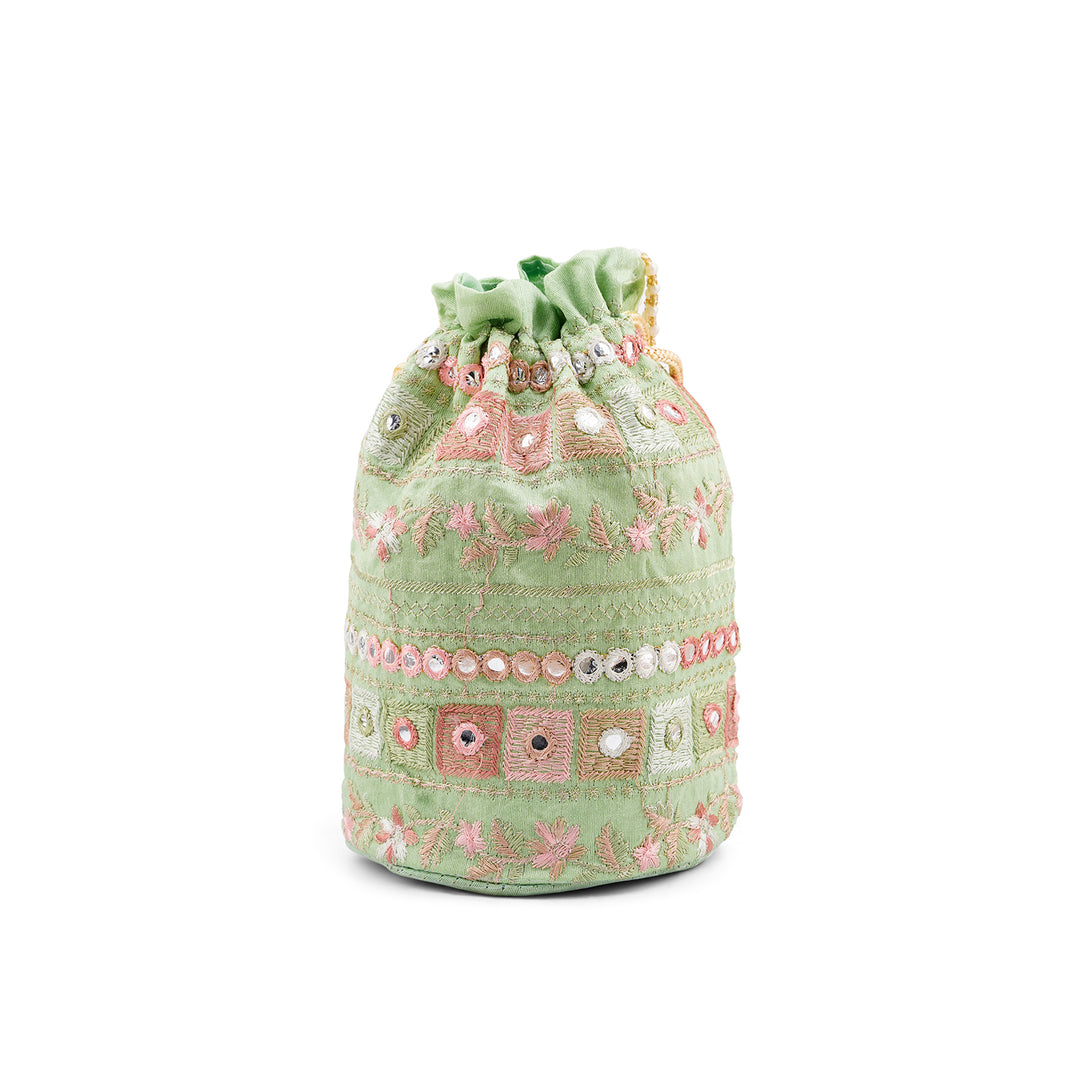 Rangisari Pista Potli bag