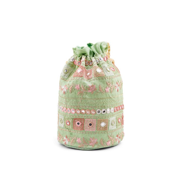 Rangisari Pista Potli bag