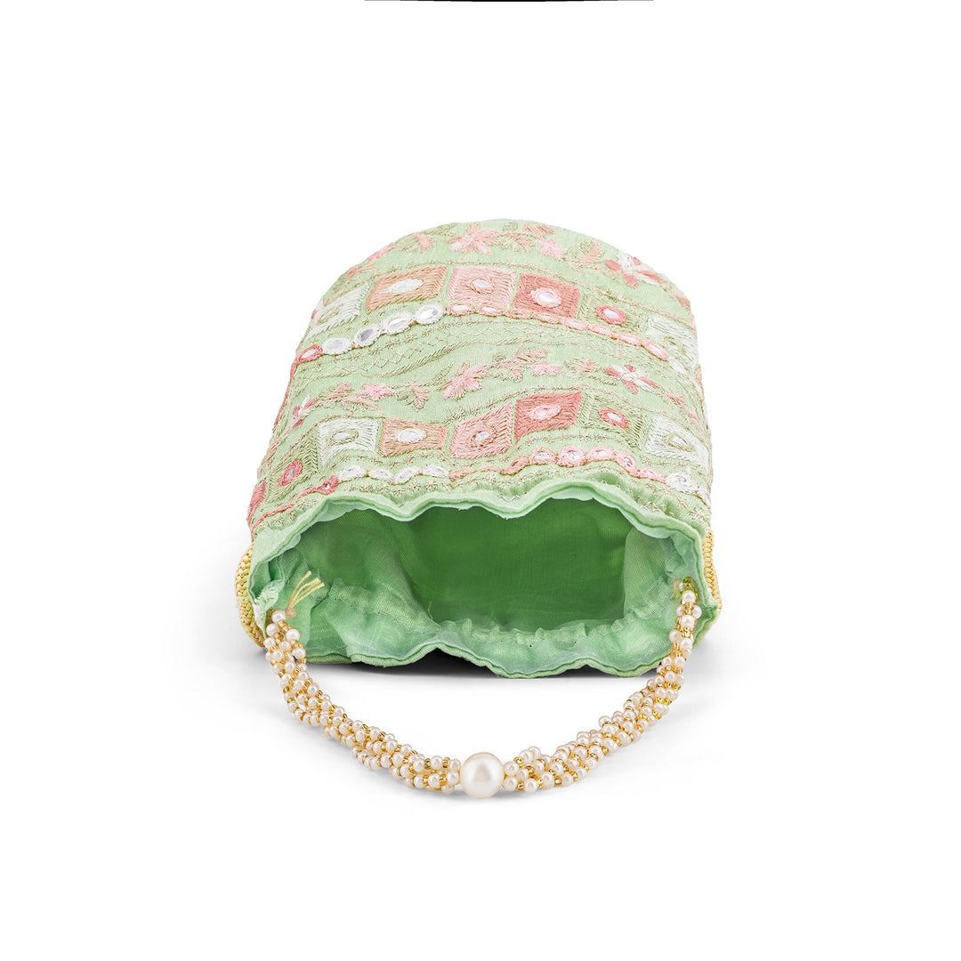 Rangisari Pista Potli bag