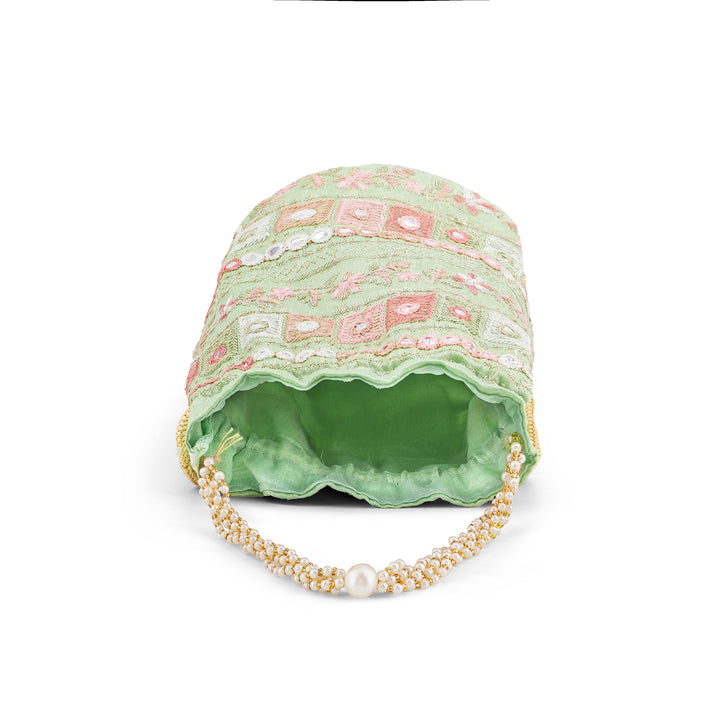 Rangisari Pista Potli bag