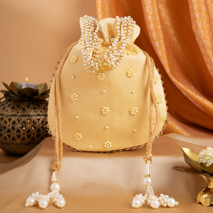 Saavan Aya Hai Gold Potli Bag