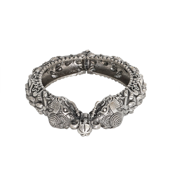 Teejh Suvarna Silver Oxidised Bangle