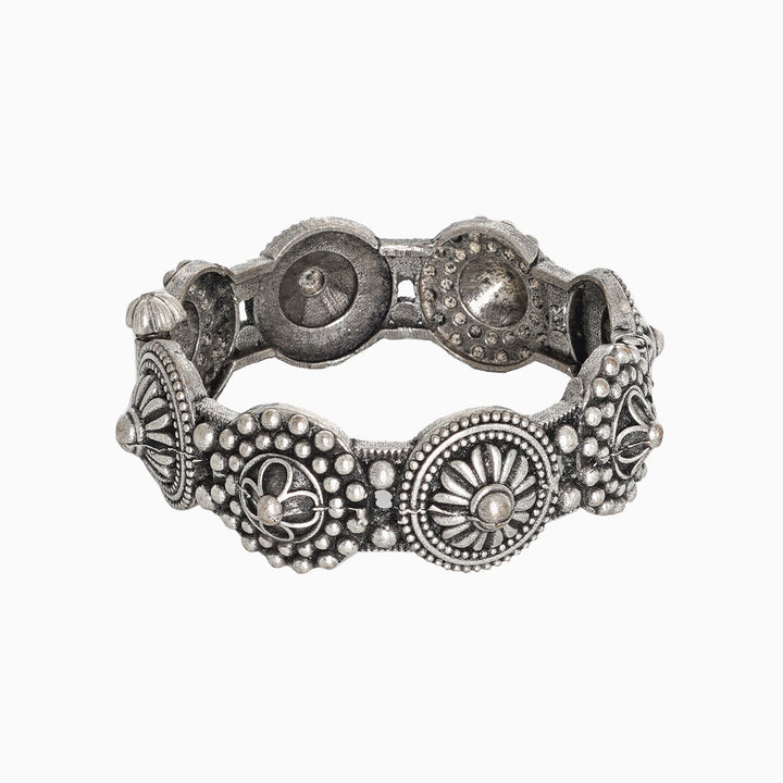 Teejh Sheela Silver Oxidised Bracelet