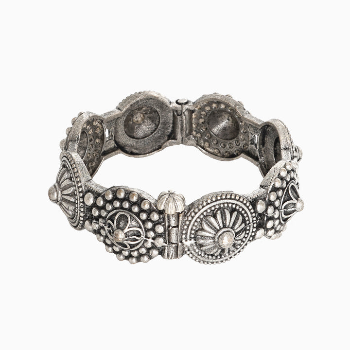 Teejh Sheela Silver Oxidised Bracelet