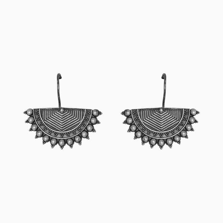 Teejh Aiyra Silver Oxidised Earrings