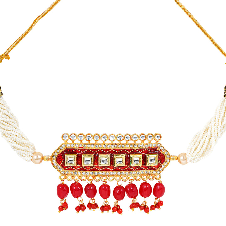 Teejh Akruti Pink Necklace Set