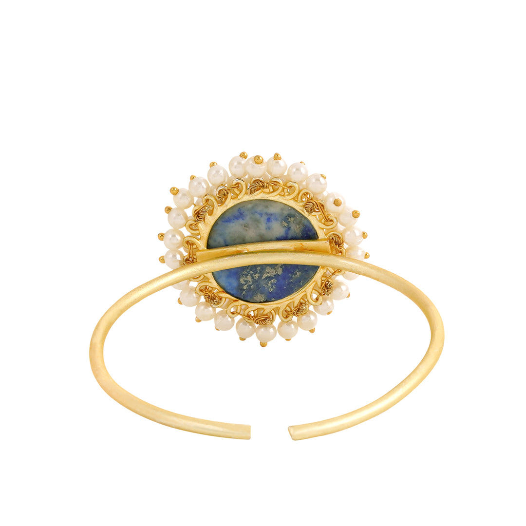 Teejh Aasita Blue Studded Pearl Bracelet