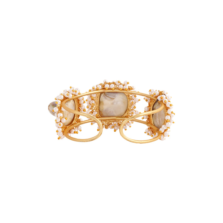 Aakhira gold and white bracelet