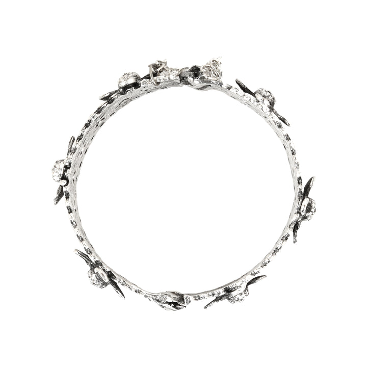 Teejh Getanjaali Silver Oxidised Bracelet