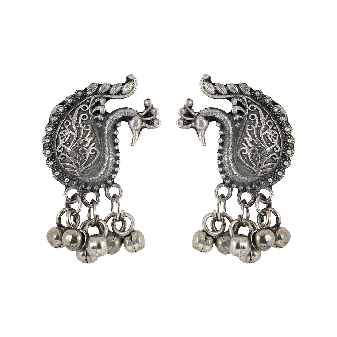 Teejh Siddhi Silver Oxidised Necklace