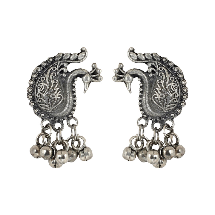 Teejh Siddhi Silver Oxidised Necklace
