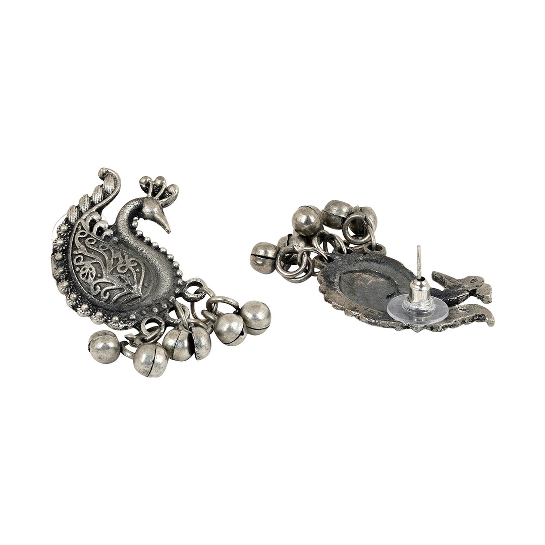 Teejh Siddhi Silver Oxidised Necklace