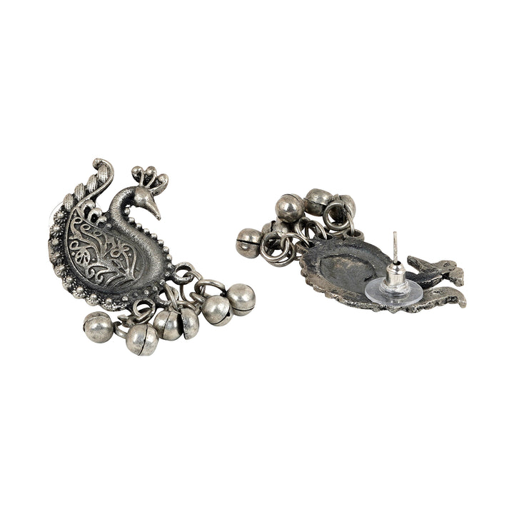 Teejh Siddhi Silver Oxidised Necklace