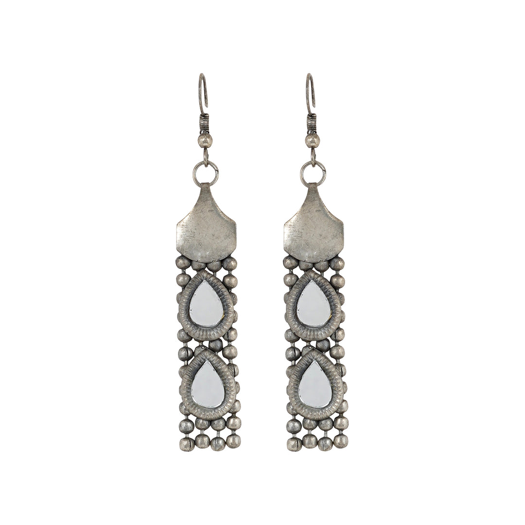 Teejh Riddhima Silver Oxidised Necklace Set