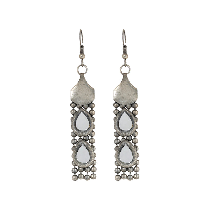 Teejh Riddhima Silver Oxidised Necklace Set