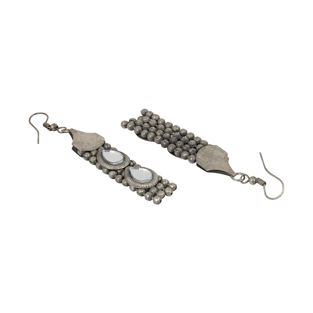 Teejh Riddhima Silver Oxidised Necklace Set