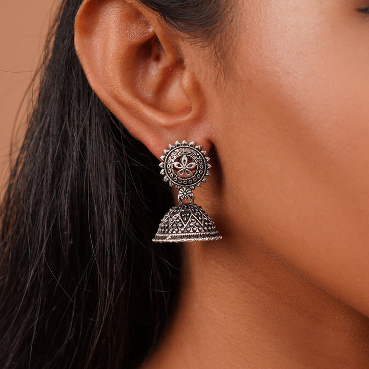 Teejh Pekham Silver Oxidised Earrings