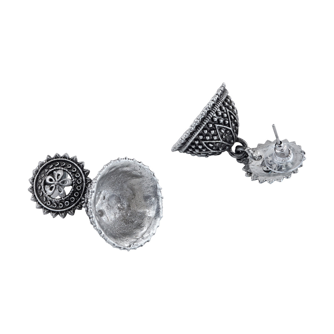 Teejh Pekham Silver Oxidised Earrings