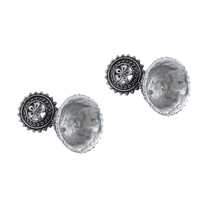 Teejh Pekham Silver Oxidised Earrings